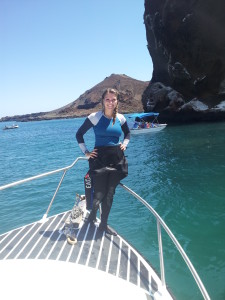 Surface Interval at Bartolome Island while working on my Divemasters in the Galapagos