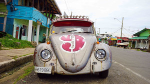 Blast from the past in Bocas Town.