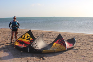 My first attempt at kite-surfing. Can officially say I am now hooked on a new sport