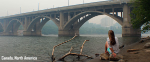 Broadway Bridge Downtown Saskatoon Fog