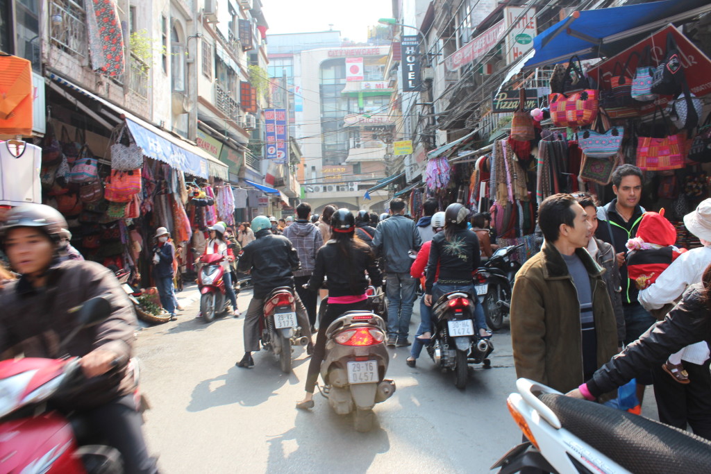 Christmas Eve in Hanoi.