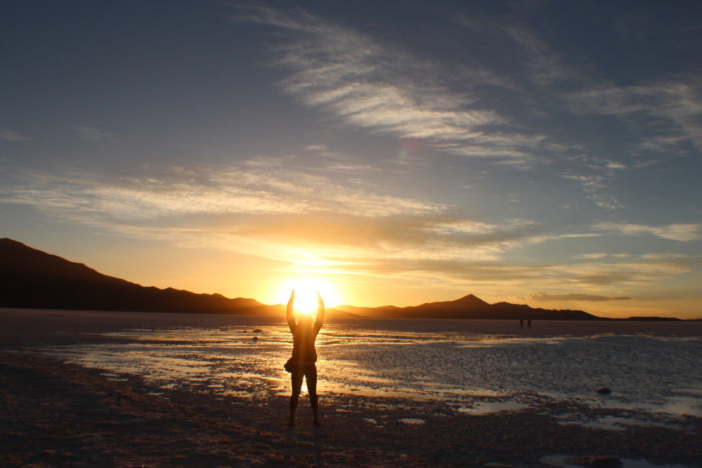 A spectacular sunset in Bolivia - an easy sixth reason to go visit such a fantastic country.