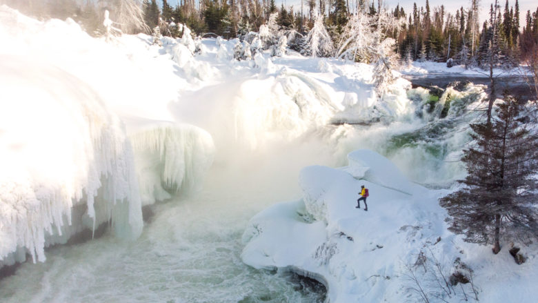 Nistowiak Falls in Winter