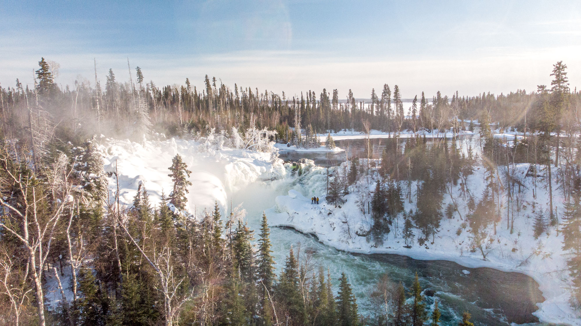 Nistowiak Falls in Winter