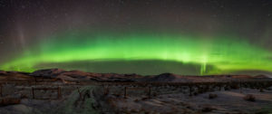 northern lights in Saskatchewan
