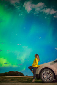 northern lights in Saskatchewan