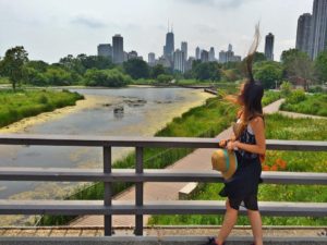 Skyscraper hair dominating Chicago Skyline! IG: @littlemisshappyfeet