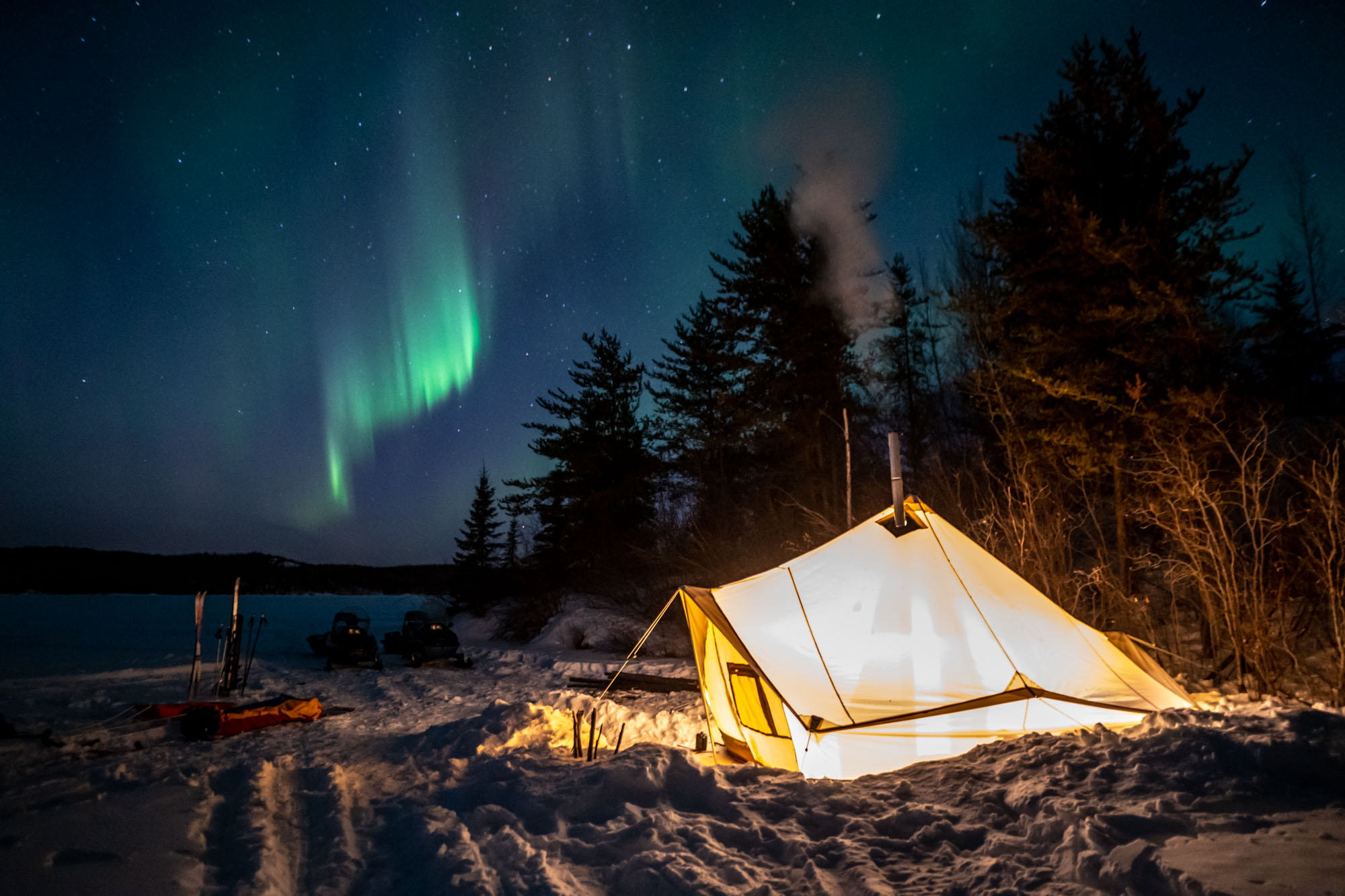 Winter Camping in Saskatchewan
